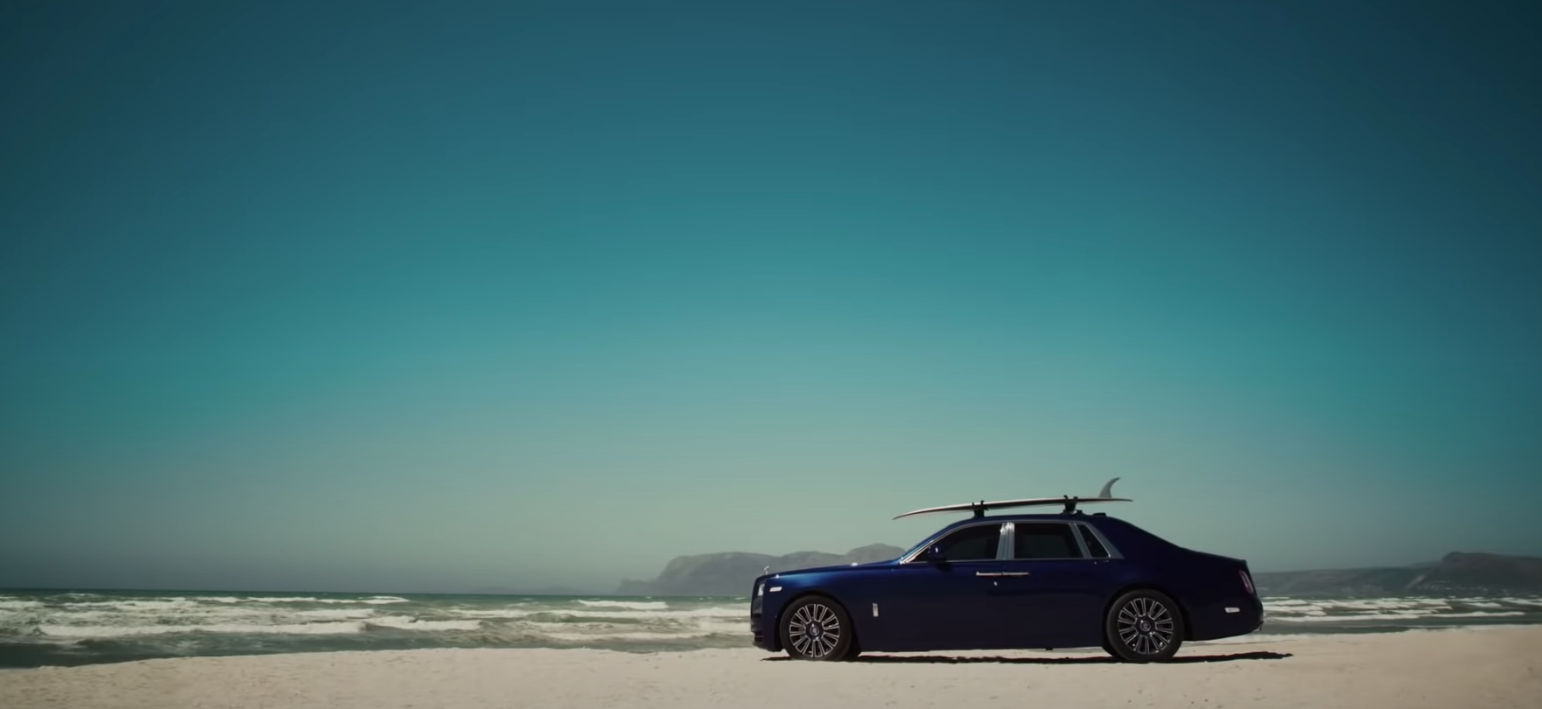 Rolls Royce Phantom Beach Surfboard